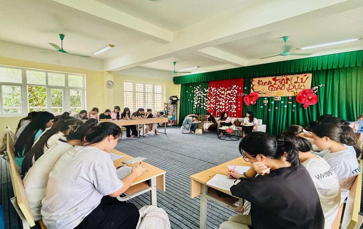 KHOA TÂM LÝ - GIÁO DỤC TỔ CHỨC KHẢO SÁT ĐẦU VÀO ĐỐI VỚI 199 TÂN SINH VIÊN NGÀNH TÂM LÝ HỌC KHÓA 29